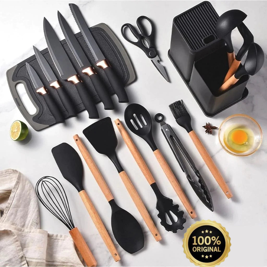 Cookfast®️ Kit cocina 16 utensilios + Envío Gratis 🎁