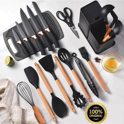 Cookfast®️ Kit cocina 16 utensilios + Envío Gratis 🎁